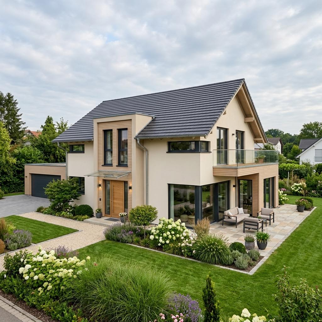 Luxusvilla & Designerhaus Landhaus Villa 165 von ARGE-HAUS — Holztafelbau mit 165 m²