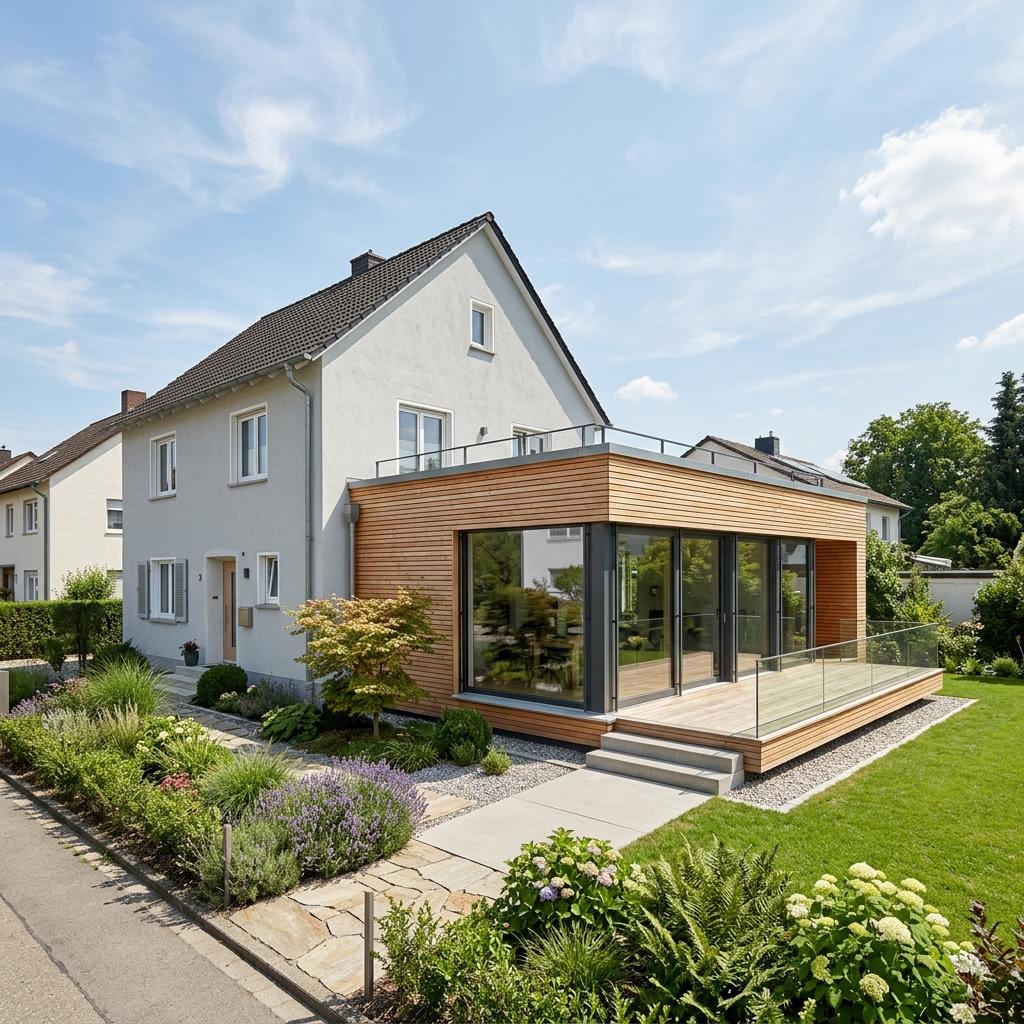 Anbau / Aufstockung COMMOD Aufstockung Modul 60 von Commod-Haus — Modulhaus mit rund 60 m²