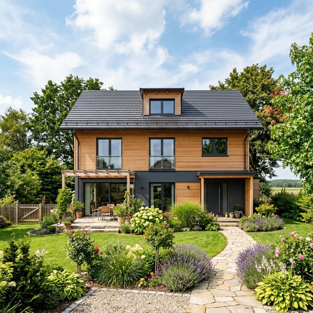 Ausbauhaus Ausbaulinie AL 146 Satteldach von Fertighaus WEISS — Fertighaus mit rund 146 m²