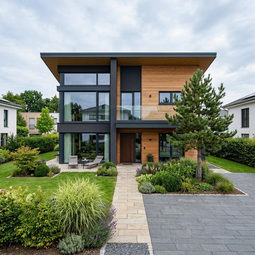 Luxusvilla & Designerhaus Haus Kieffer von Baufritz — Holztafelbau mit 196 m²