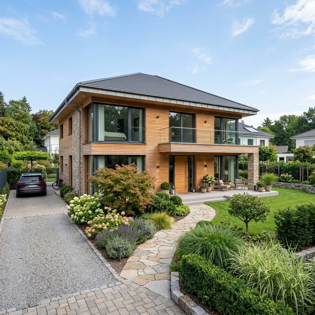 Luxusvilla & Designerhaus Haus Vogt von Baufritz — Fertighaus mit rund 220 m²