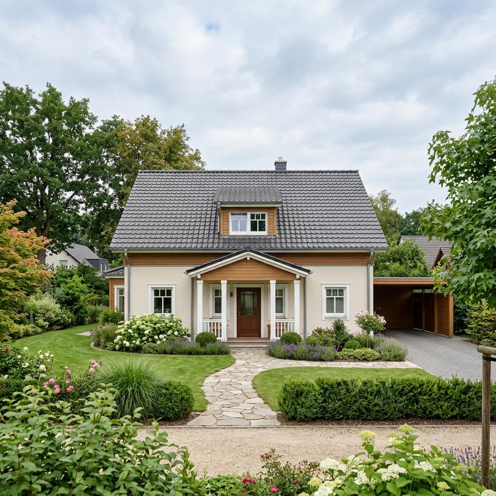 Amerikanisches Haus Salem 136 von Bostonhaus im Cape-Stil mit Dachgauben