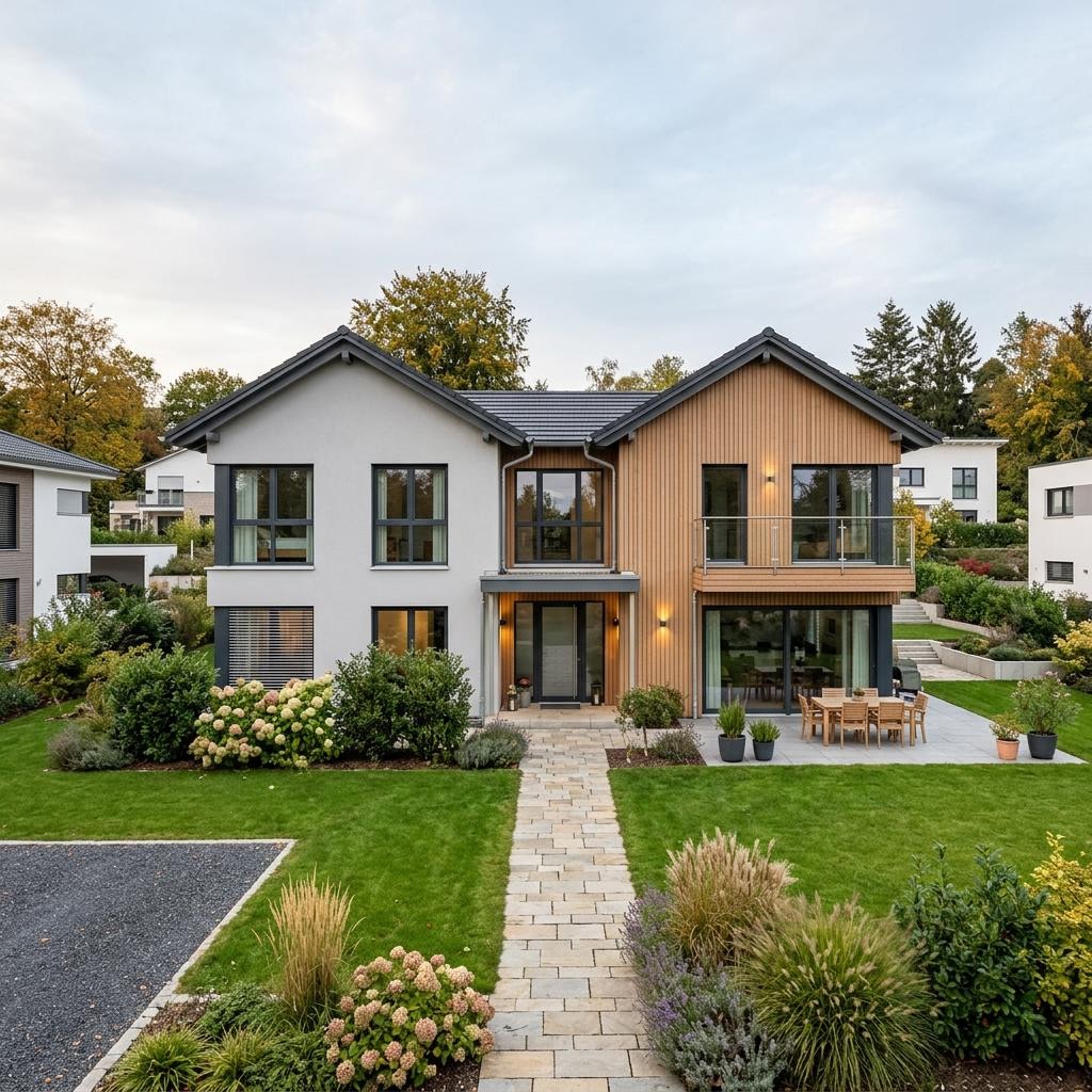 Mehrgenerationenhaus Mehrgenerationenhaus Carree Generation 232 von Büdenbender Hausbau — Satteldach, 232 m²
