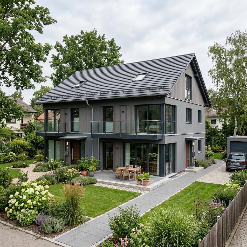 Zweifamilienhaus Zweifamilienhaus Carree Zwei 194 von Büdenbender Hausbau — Satteldach, 194 m²