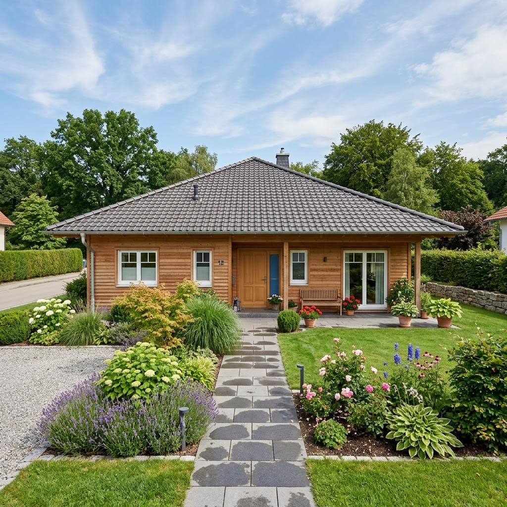 Bungalow Planungsbeispiel 112SB20 von Bio-Solar-Haus — Holztafelbau mit rund 112 m²