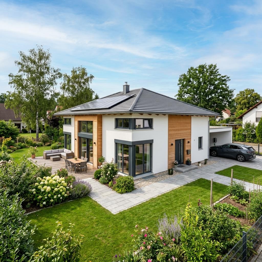 Bungalow VIO 118 von FingerHaus — Holztafelbau mit Walmdach und rund 118 m²