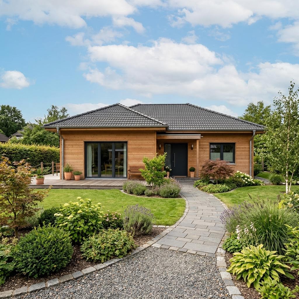 Bungalow FlexHome FH 102 von Haas Fertigbau — Fertighaus mit rund 102 m²