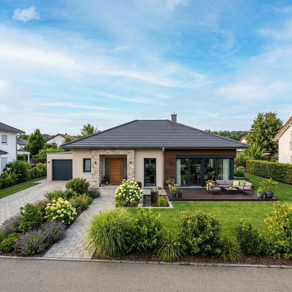 Bungalow 130 von HELMA Eigenheimbau — ebenerdiges Massivhaus mit fünf Zimmern