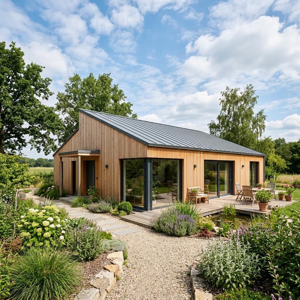 Bungalow Pult Bungalow Solar 128 von Kitzlinger Haus — Fertighaus mit rund 128 m²