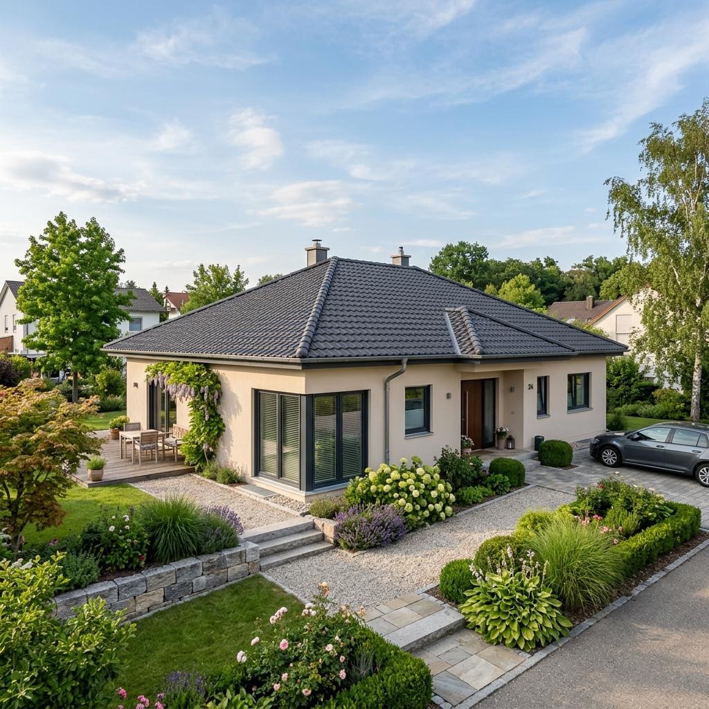 Bungalow Nantes 132 von P & P Massivhaus — Massivhaus mit rund 132 m²
