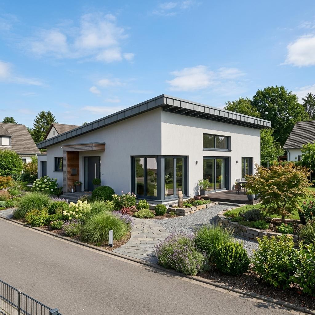 Bungalow Ziegel-Singlehaus 96 von Rötzer Ziegel-Element-Haus — Massivhaus mit rund 96 m²
