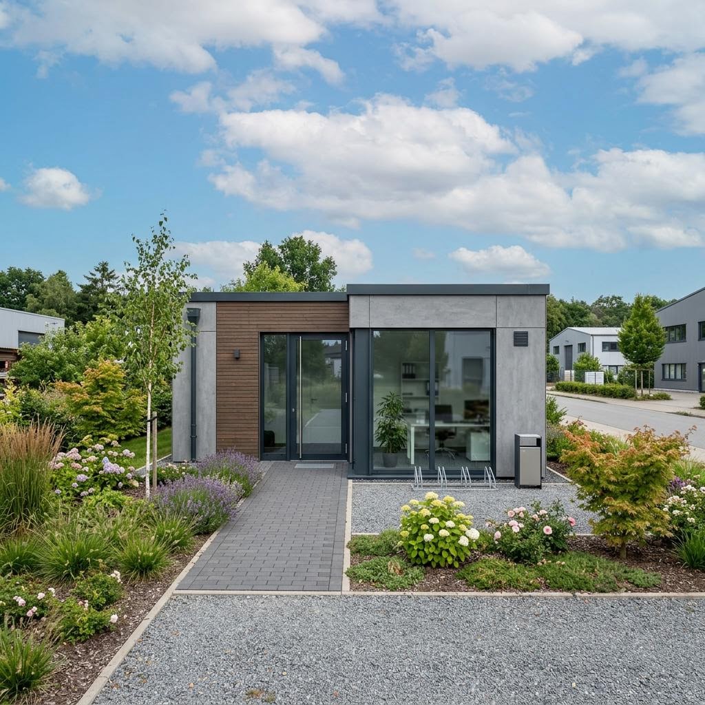 Gewerbe Raummodul Büro Duo von Containerwerk — Modulbau mit rund 46 m²