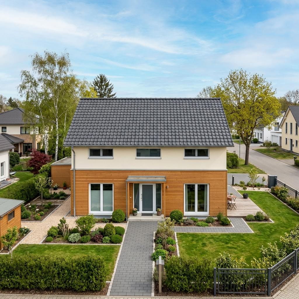 Einfamilienhaus Dänische Sattel 133 von Danhaus Deutschland mit Satteldach — 133 m²