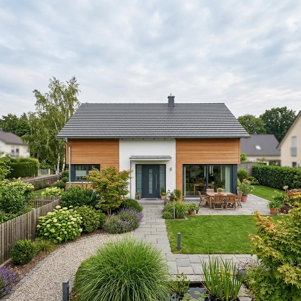 Einfamilienhaus Lifestyle Plus 127 von Danhaus Deutschland als Fertighaus mit Satteldach