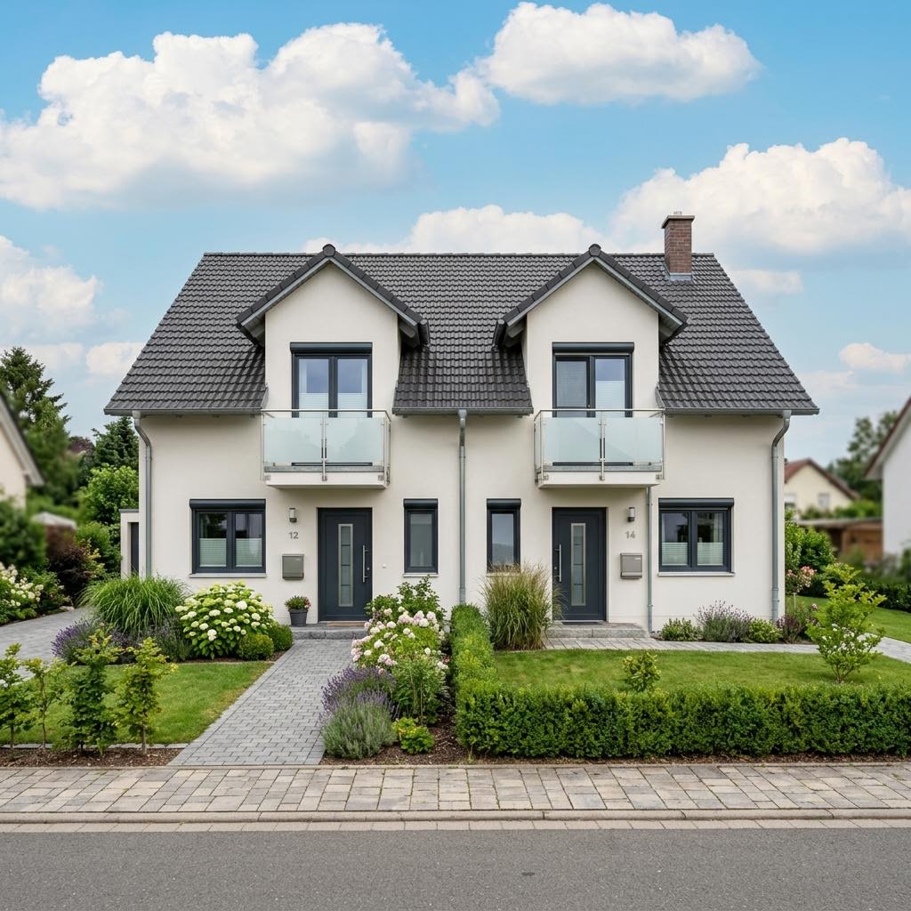 Doppelhaus Doppelhaus Kompakt 96 von Econ Das Haus — Massivhaus mit rund 96 m²