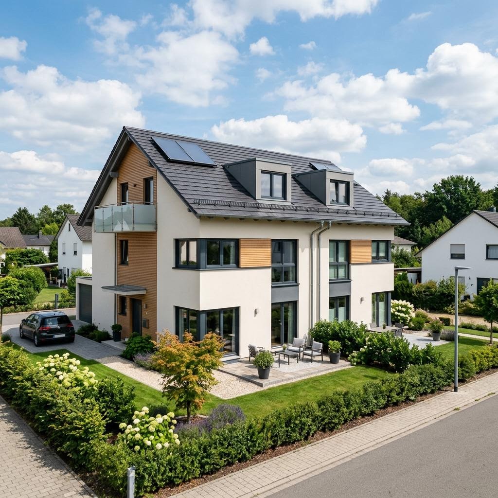 Doppelhaus Friesenmaxime von Viebrockhaus — Massivhaus mit Klinkerfassade und Satteldach