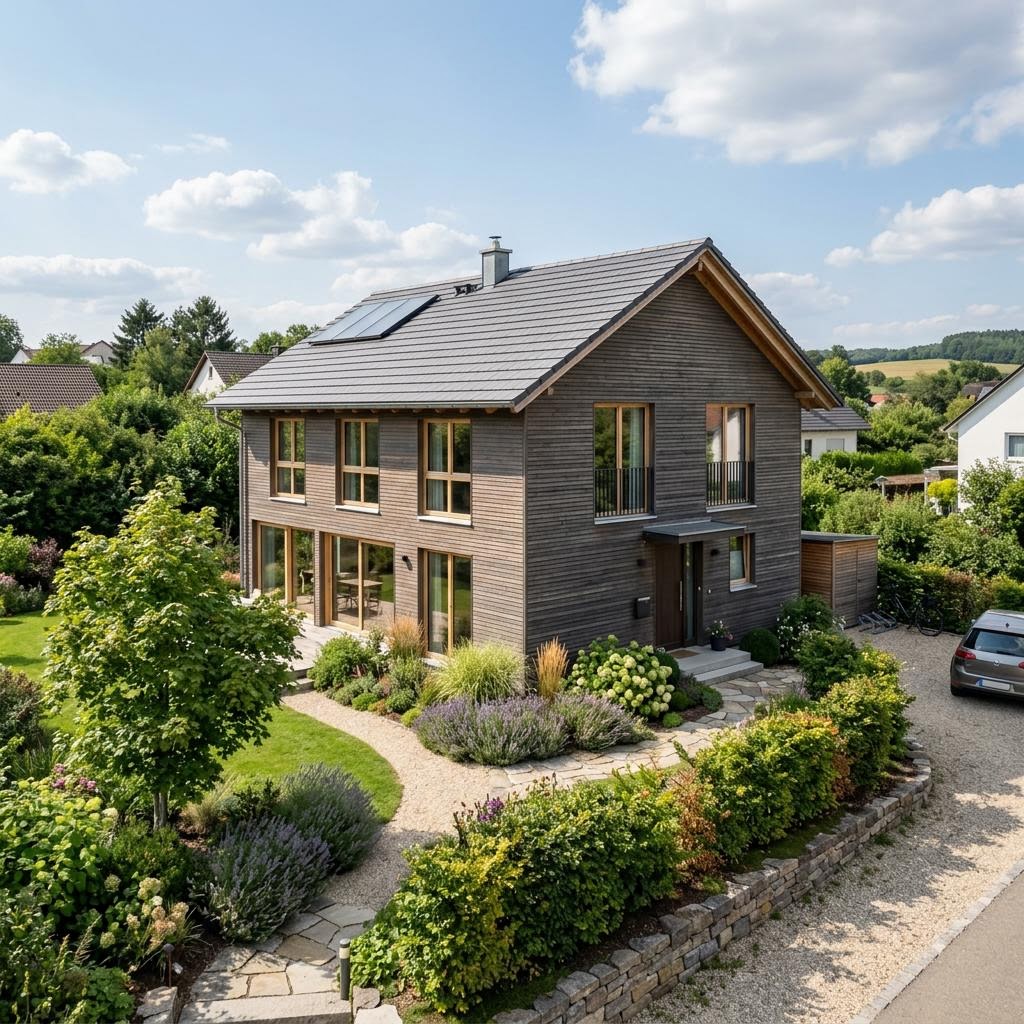 Einfamilienhaus Öko Familie 138 von Beilharz Haus — Fertighaus in Holztafelbau mit rund 138 m²