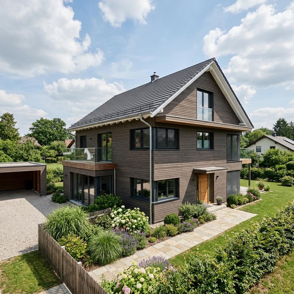 Einfamilienhaus Öko Familie 170 von Beilharz Haus — Fertighaus in Holztafelbau mit rund 170 m²