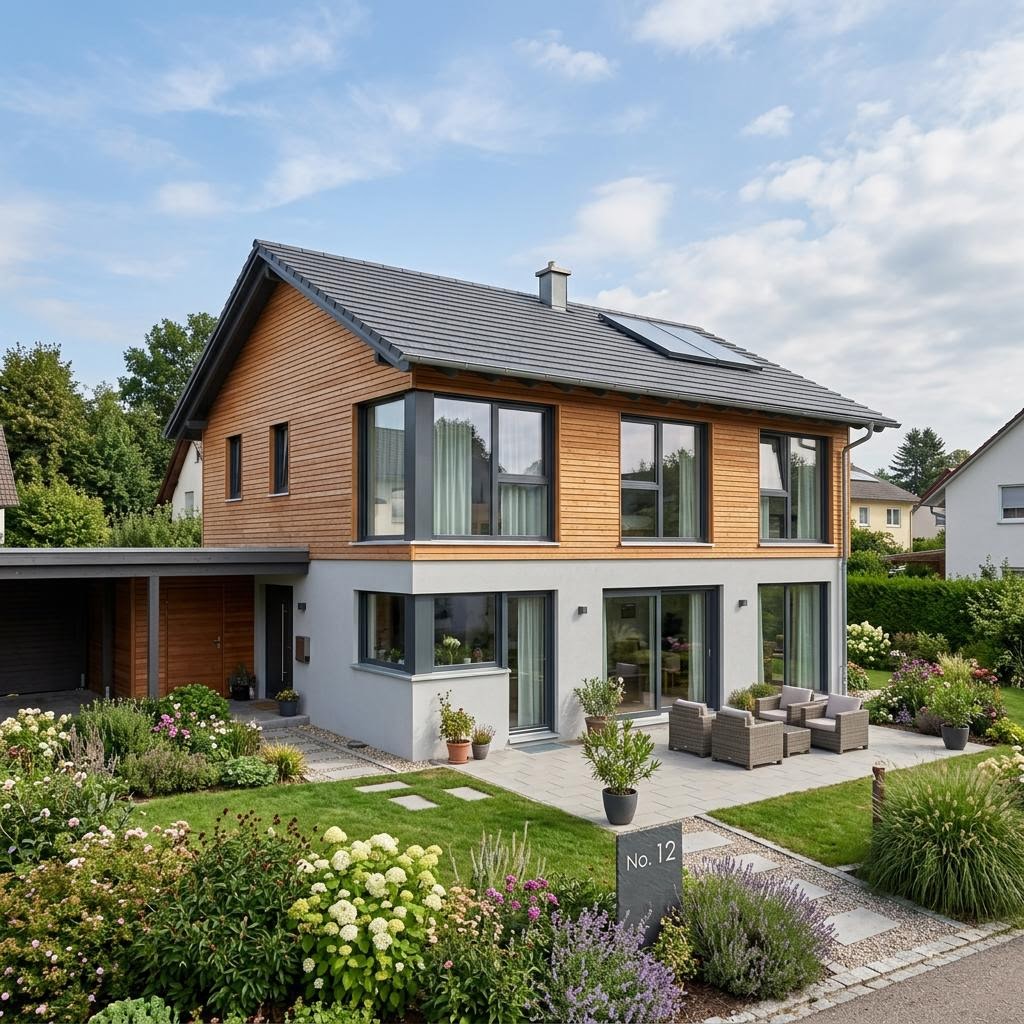 Einfamilienhaus CELEBRATION 139 V6 von Bien-Zenker — Holztafelbau mit rund 139 m²
