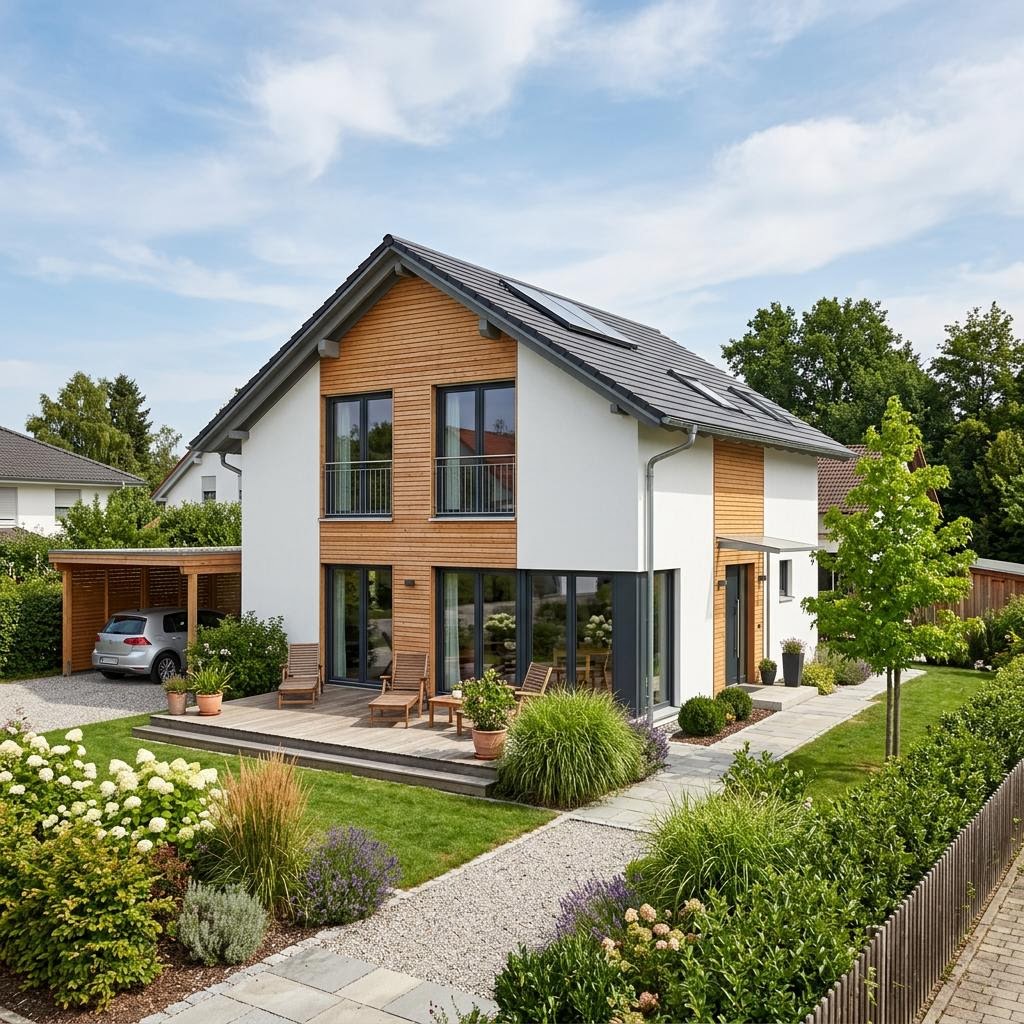 Einfamilienhaus FANTASTIC 138 V1 von Bien-Zenker — Holztafelbau mit rund 138 m²