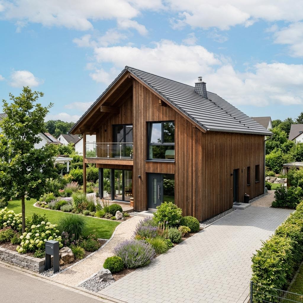 Einfamilienhaus Planungsbeispiel 124SB10 von Bio-Solar-Haus — Holztafelbau mit rund 124 m²