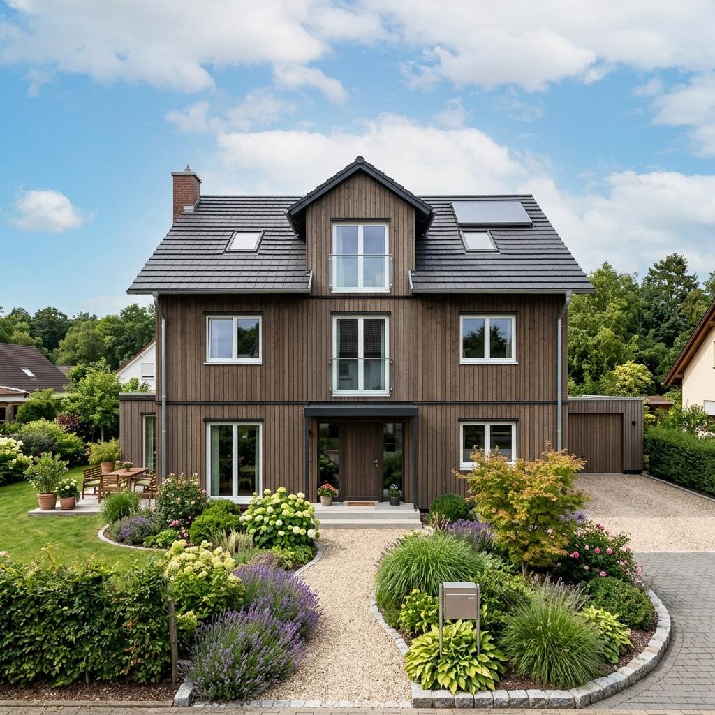 Einfamilienhaus Planungsbeispiel 168H20 von Bio-Solar-Haus — Holztafelbau mit rund 168 m²