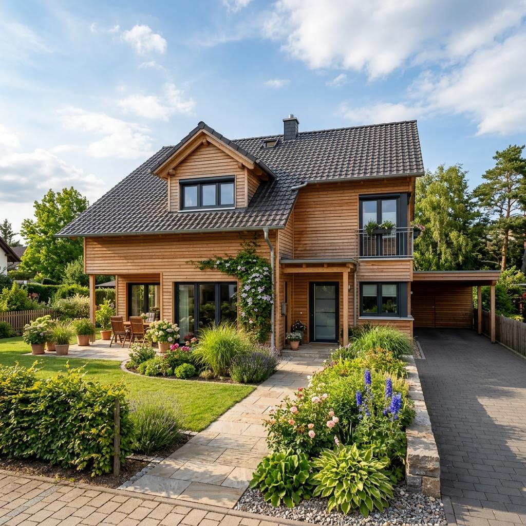 Einfamilienhaus Planungsbeispiel 184H30 von Bio-Solar-Haus — Holztafelbau mit rund 184 m²