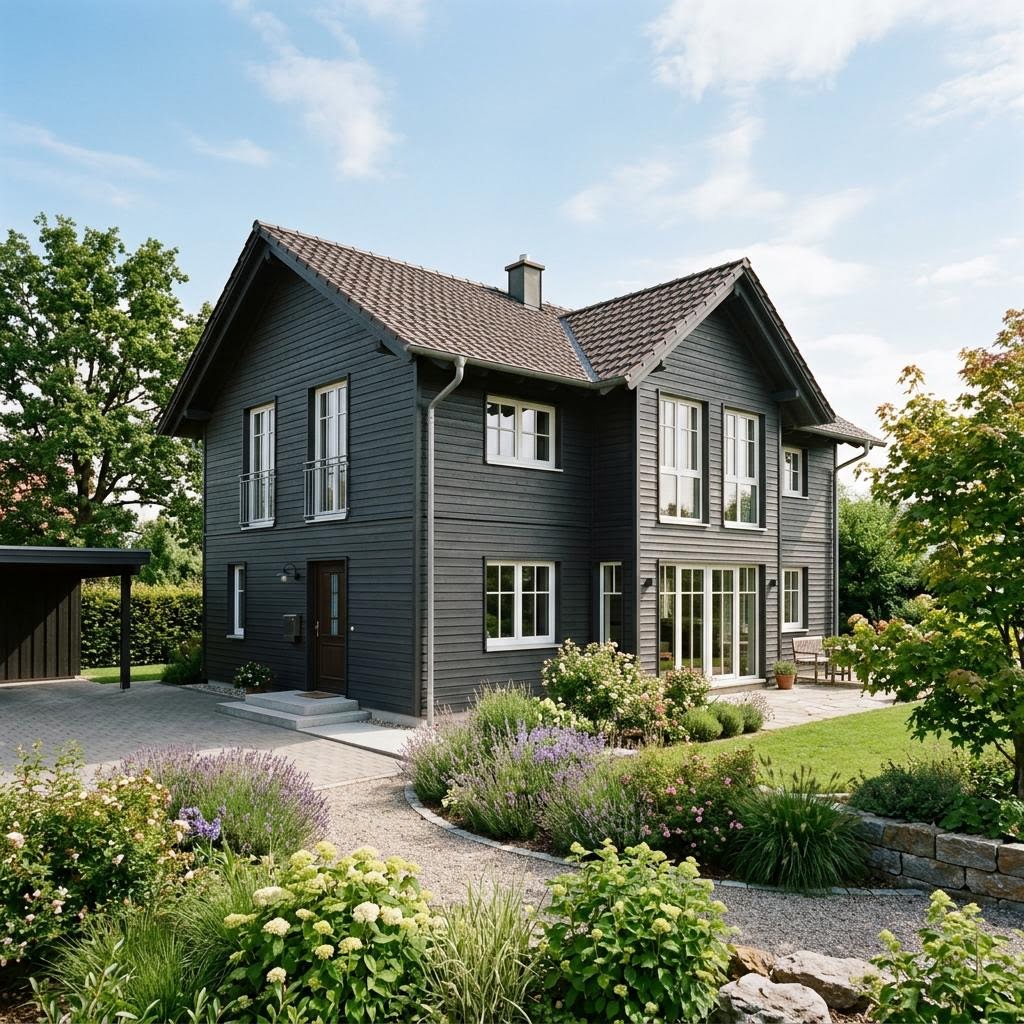 Einfamilienhaus Familienhaus Priental 145 von Chiemgauer Holzhaus — Holzhaus in Holztafelbau mit rund 145 m²