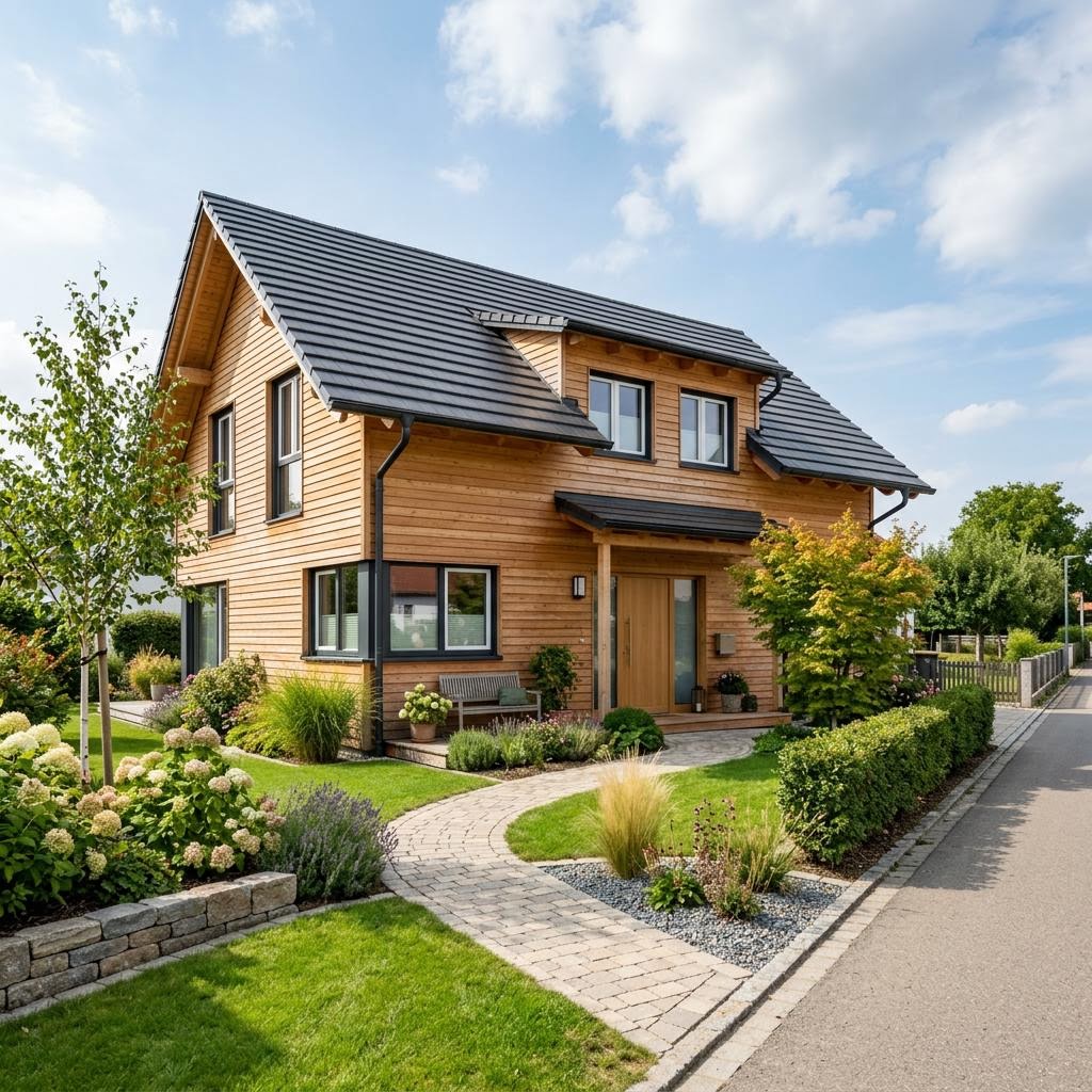Einfamilienhaus Öko Familie 162 von ECO System HAUS — Holzrahmenbau mit rund 162 m²