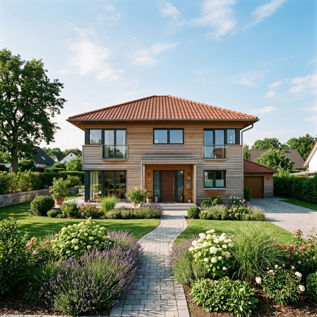 Einfamilienhaus Öko Familie 176 von ECO System HAUS — Holzrahmenbau mit rund 176 m²