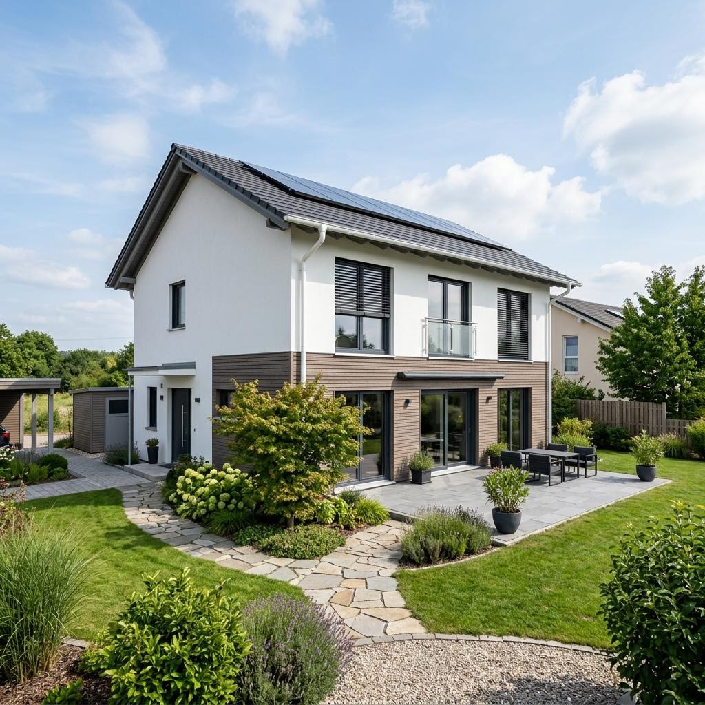 Einfamilienhaus MEDLEY 3.0 200 von FingerHaus — Ausbauhaus in Holztafelbau mit rund 128 m²
