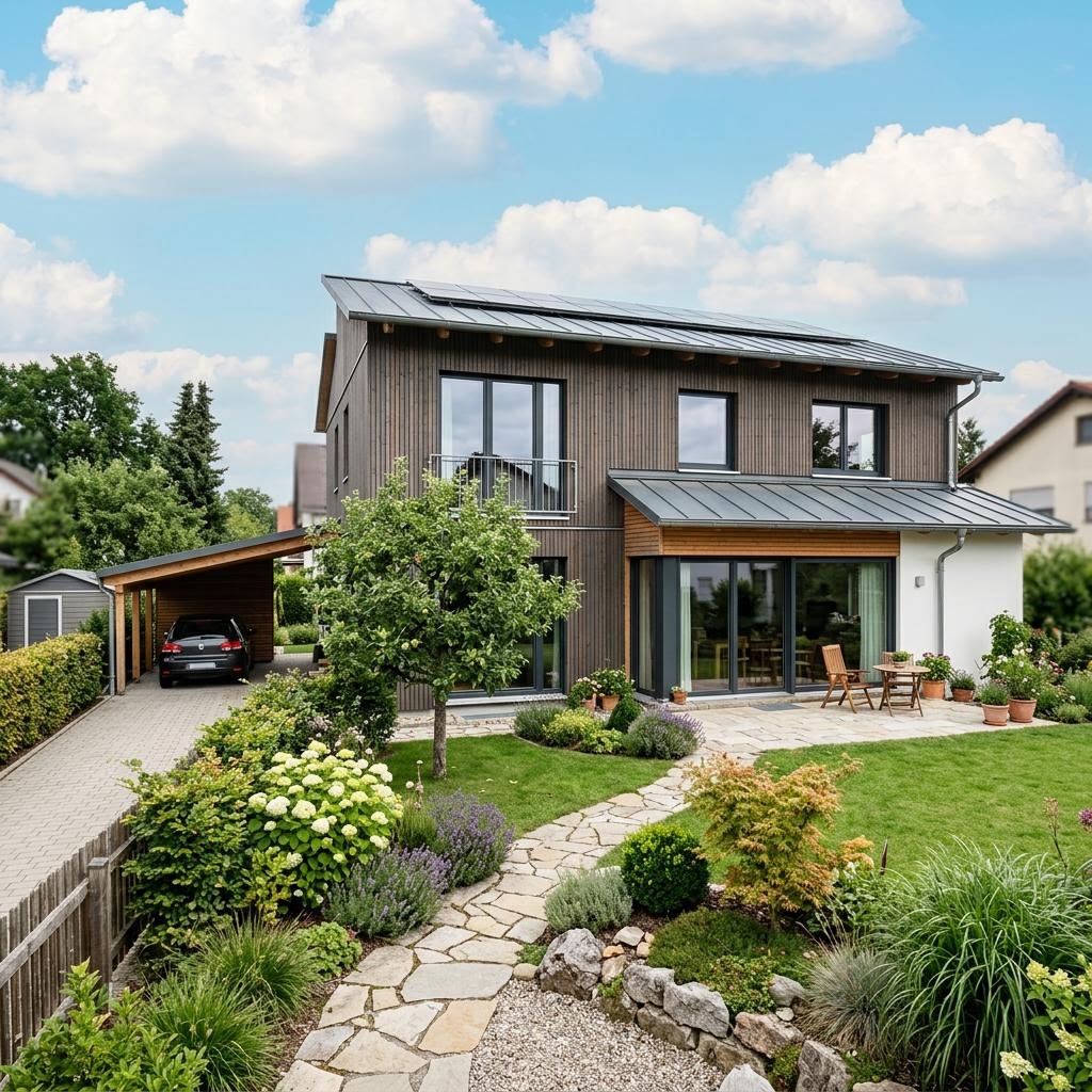 Einfamilienhaus Vita 146 von Fingerhut Haus — Fertighaus in Holztafelbau mit rund 146 m²