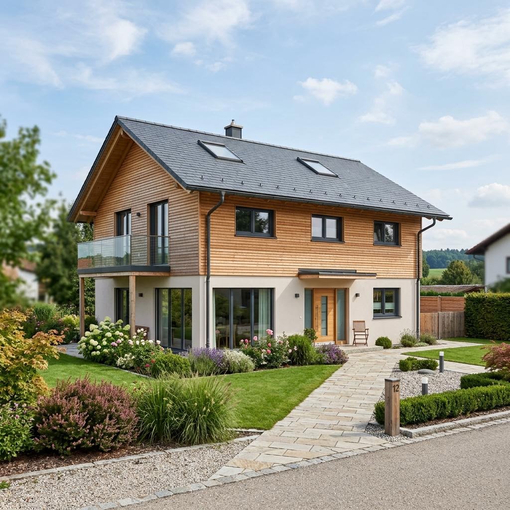 Einfamilienhaus Vita 158 von Fingerhut Haus — Fertighaus in Holztafelbau mit rund 158 m²