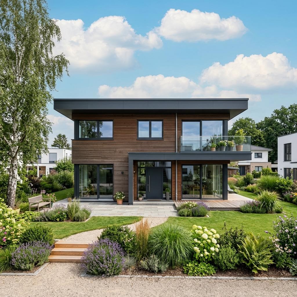 Flachdachhaus Cubus 165 von Hanlo Haus — Fertighaus mit rund 165 m²