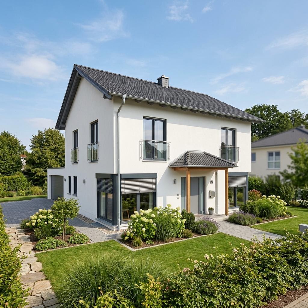 Einfamilienhaus Mailand von Heinz von Heiden — Massivhaus mit Satteldach und 128 m²