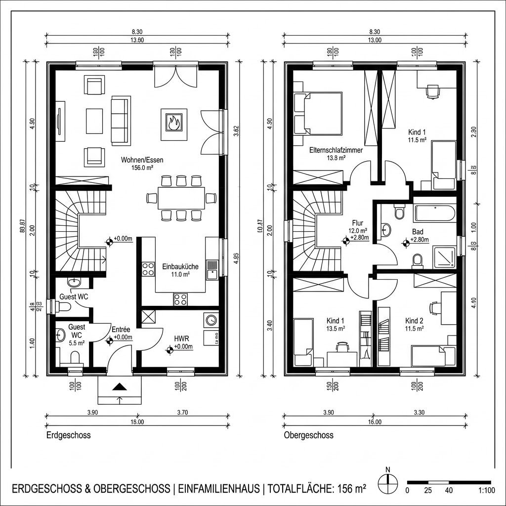 Grundriss Medley 3.0 500 von Heinz von Heiden — 156 m², 6 Zimmer