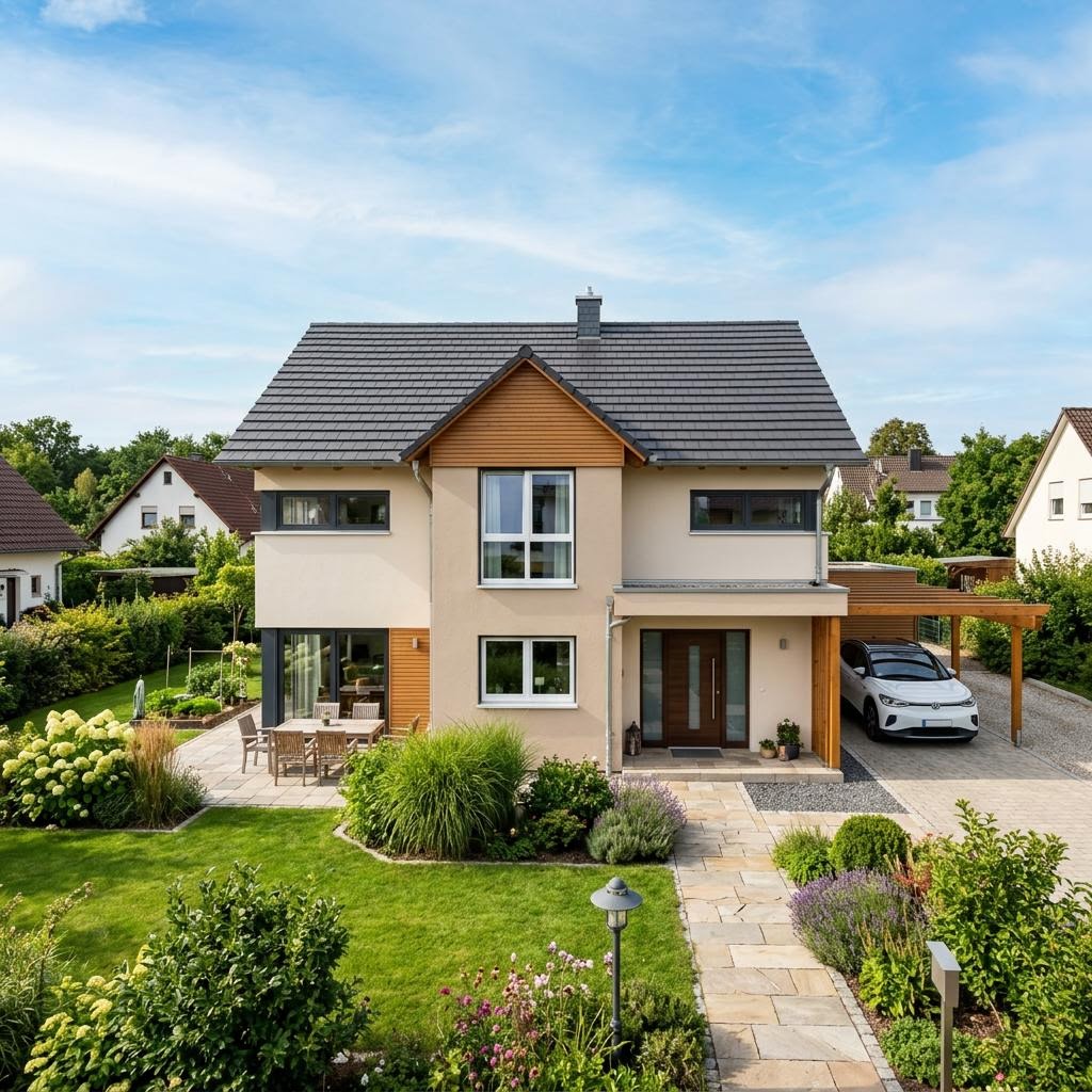 Einfamilienhaus Aura 125 von HELMA Eigenheimbau — Massivhaus mit Satteldach