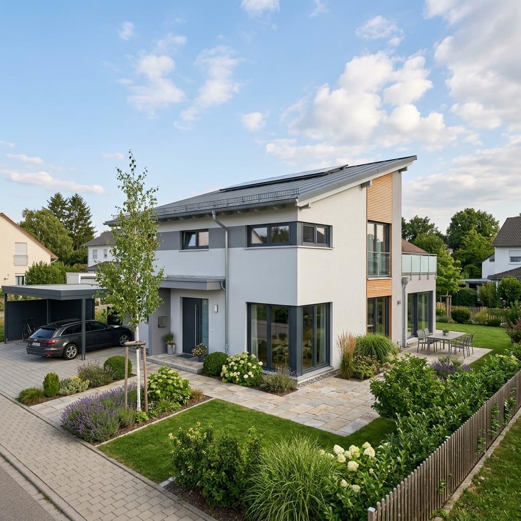 Einfamilienhaus Cinera 138 von Kern-Haus — Massivhaus mit Pultdach und 138 m²