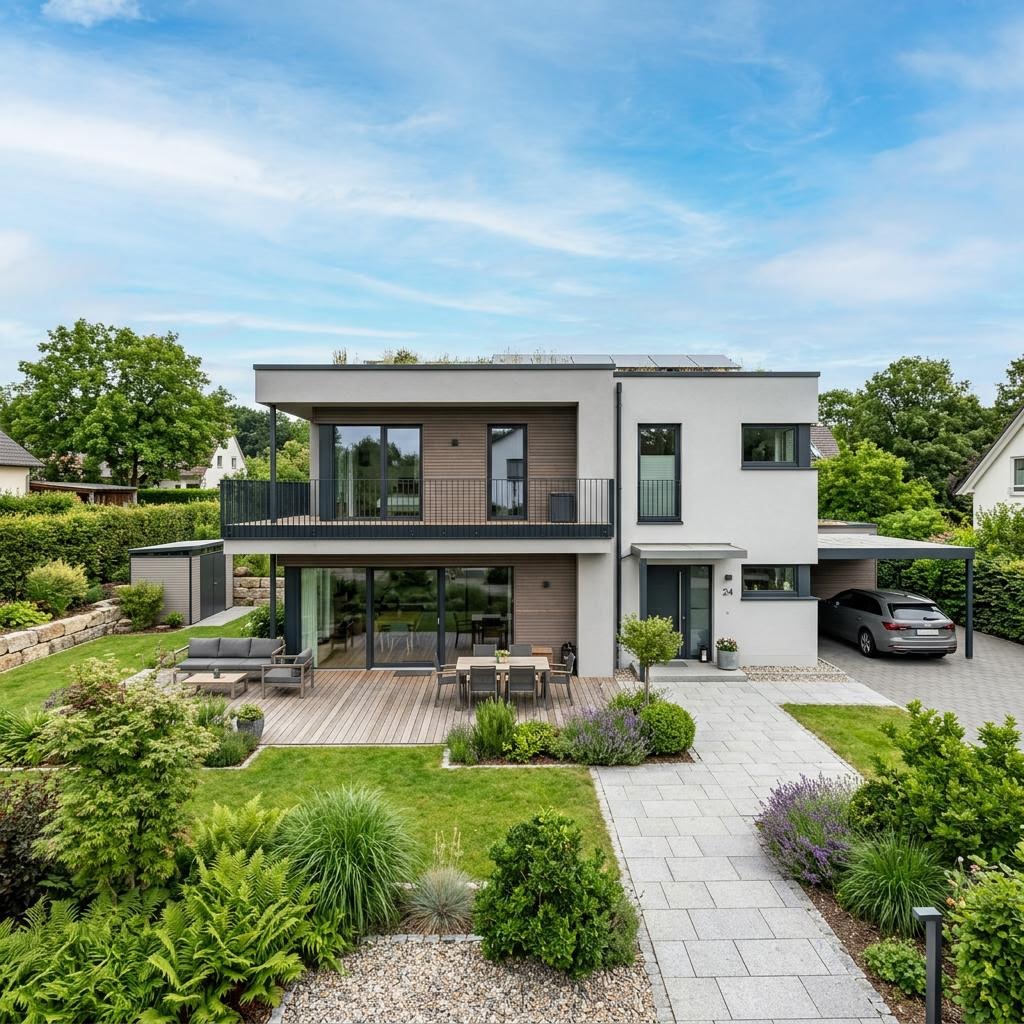 Flachdachhaus Signum 158 von Kern-Haus — Massivhaus mit Flachdach und 158 m²