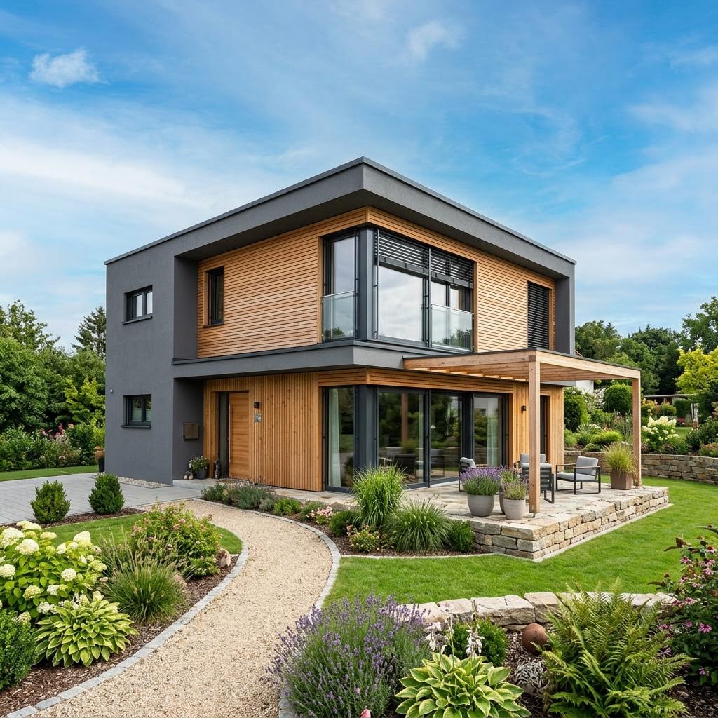 Kubushaus Kubus Nord 138 von Meisterstück-HAUS — Architektenhaus mit Flachdach