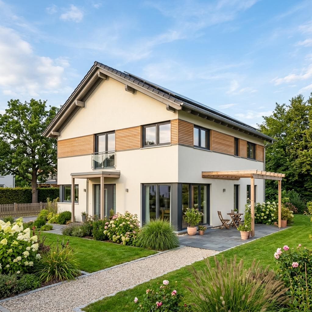 Einfamilienhaus Trend 142 von OKAL Haus — Holztafelbau mit rund 142 m²