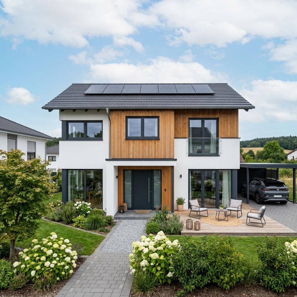 Einfamilienhaus Vita 146 von OKAL Haus — Holztafelbau mit rund 146 m²