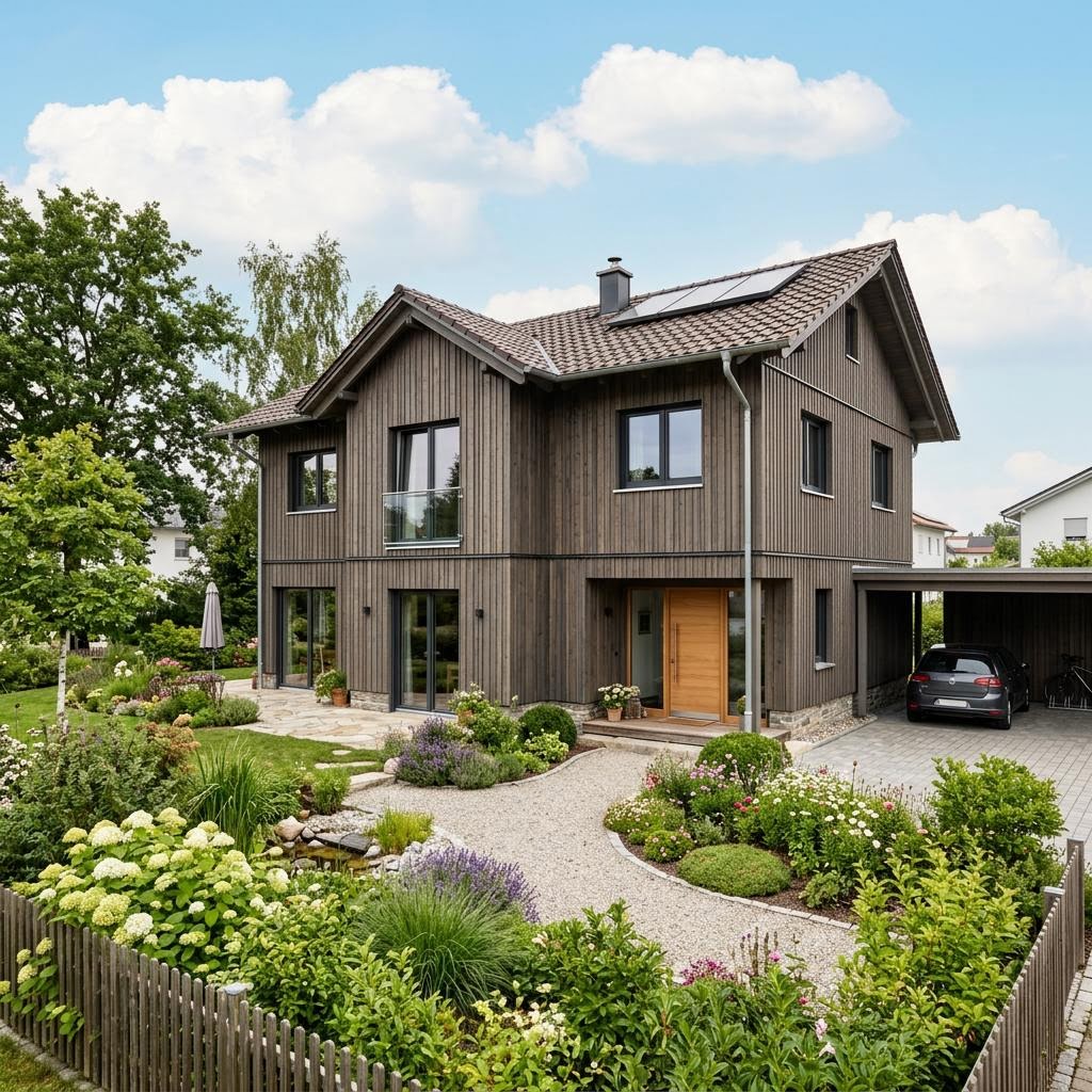 Einfamilienhaus Vollholz Familie 168 von Petershaus — Massivholzhaus mit rund 168 m²