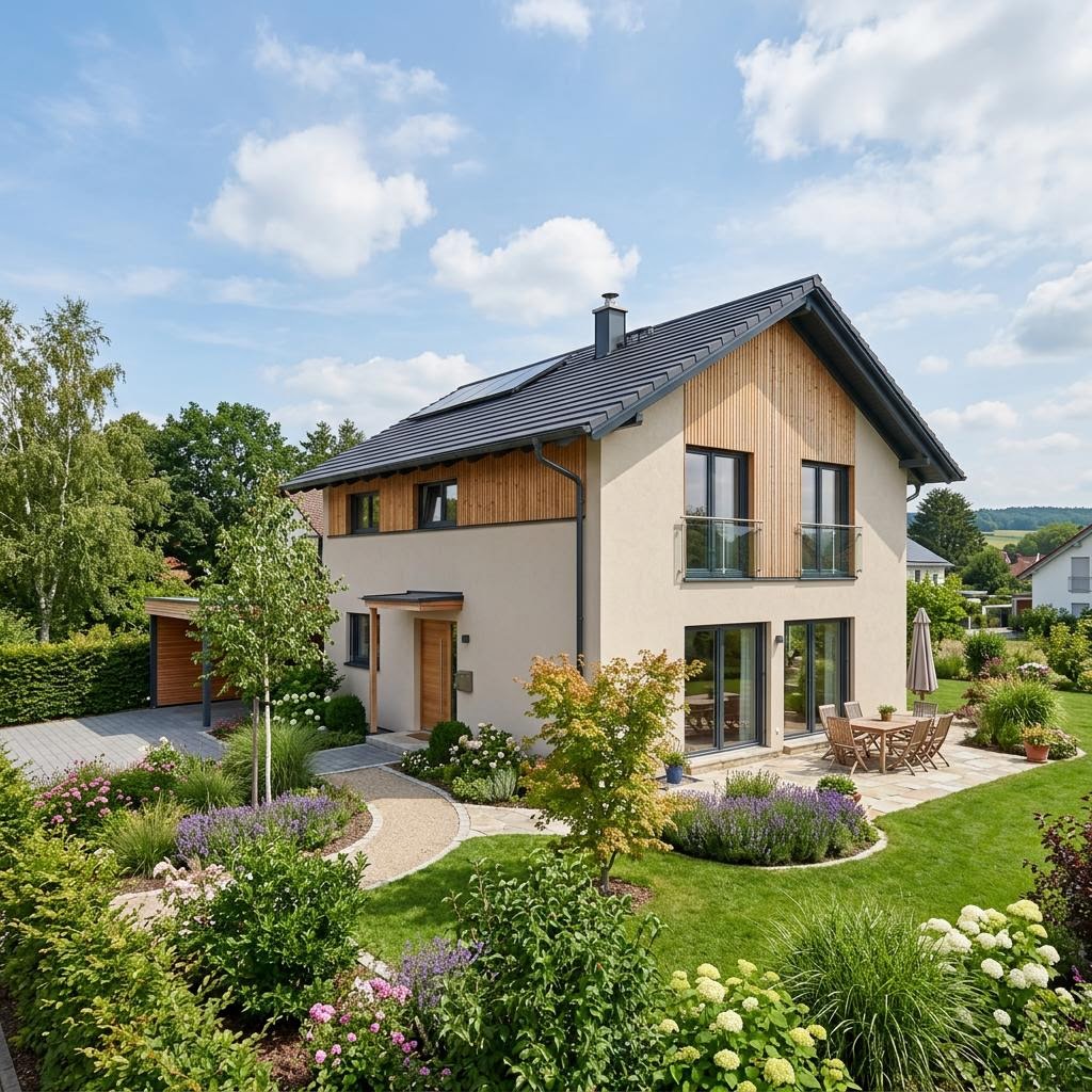 Einfamilienhaus SH 119 B von ScanHaus Marlow — Fertighaus mit Satteldach und 119 m²