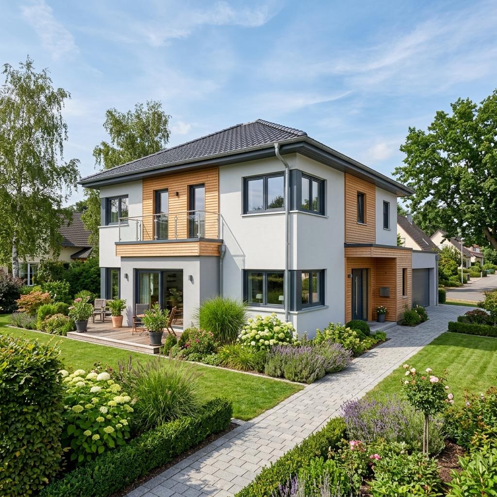 Einfamilienhaus SH 133 W von ScanHaus Marlow — Fertighaus mit Walmdach und 133 m²