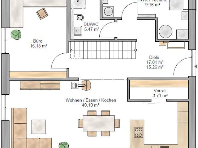 Grundriss Lifestyle 179 – 168 m² Einfamilienhaus mit 5 Zimmern