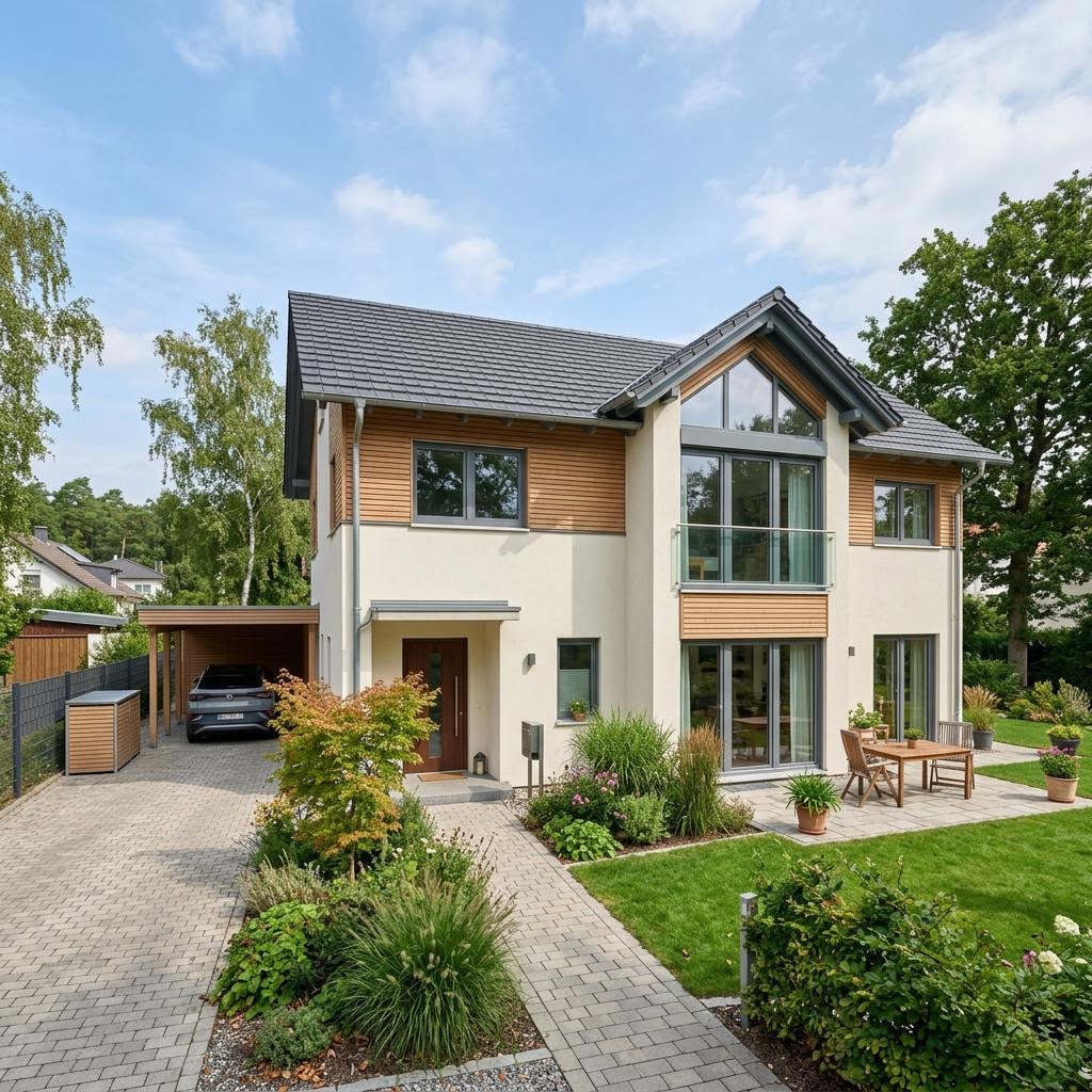 Einfamilienhaus Option+ 134 von WeberHaus — Ausbauhaus in Holztafelbau mit rund 134 m²