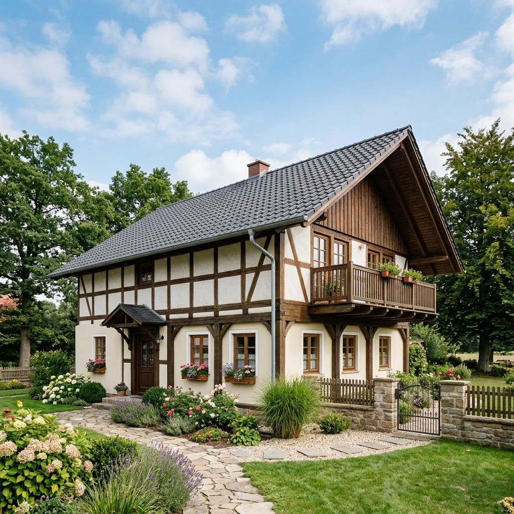 Fachwerkhaus Glas 142 von KD-Haus — Fachwerk im Holzskelettbau mit rund 142 m²