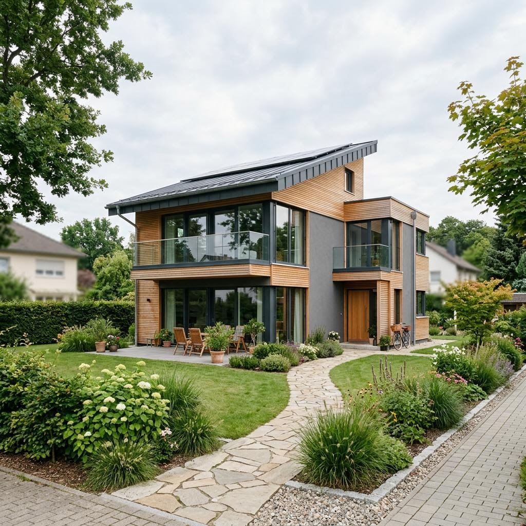 Mehrgenerationenhaus Mehrgenerationenhaus Panorama Generation 240 von FischerHaus — Pultdach, 240 m²
