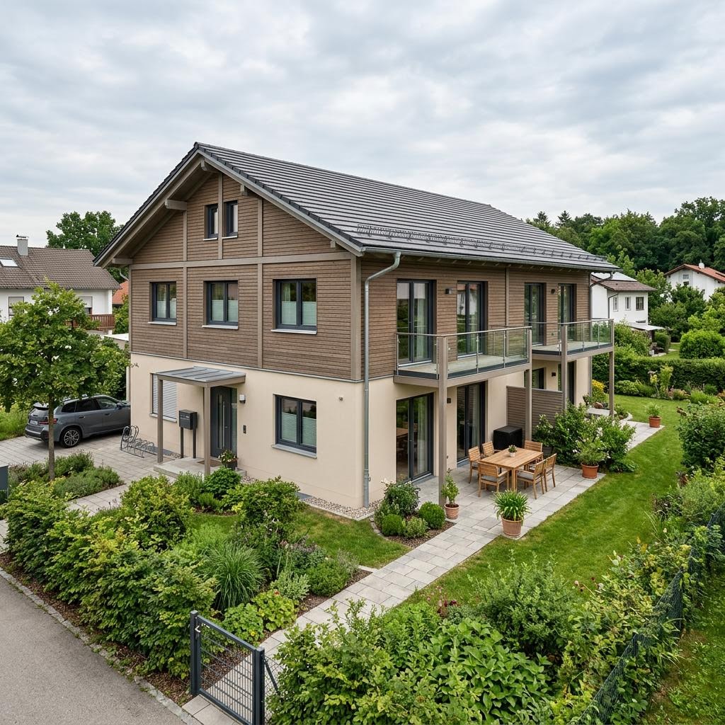 Mehrgenerationenhaus Mehrgenerationenhaus Generationen Plus 230 von Haas Fertigbau — Satteldach, 230 m²